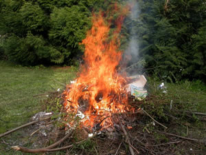 Feux de déchets à Assieu