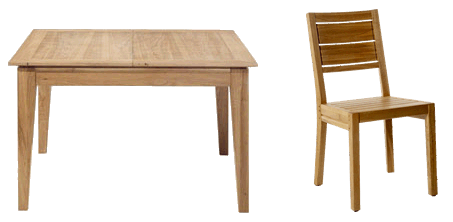 Prêt tables et chaises